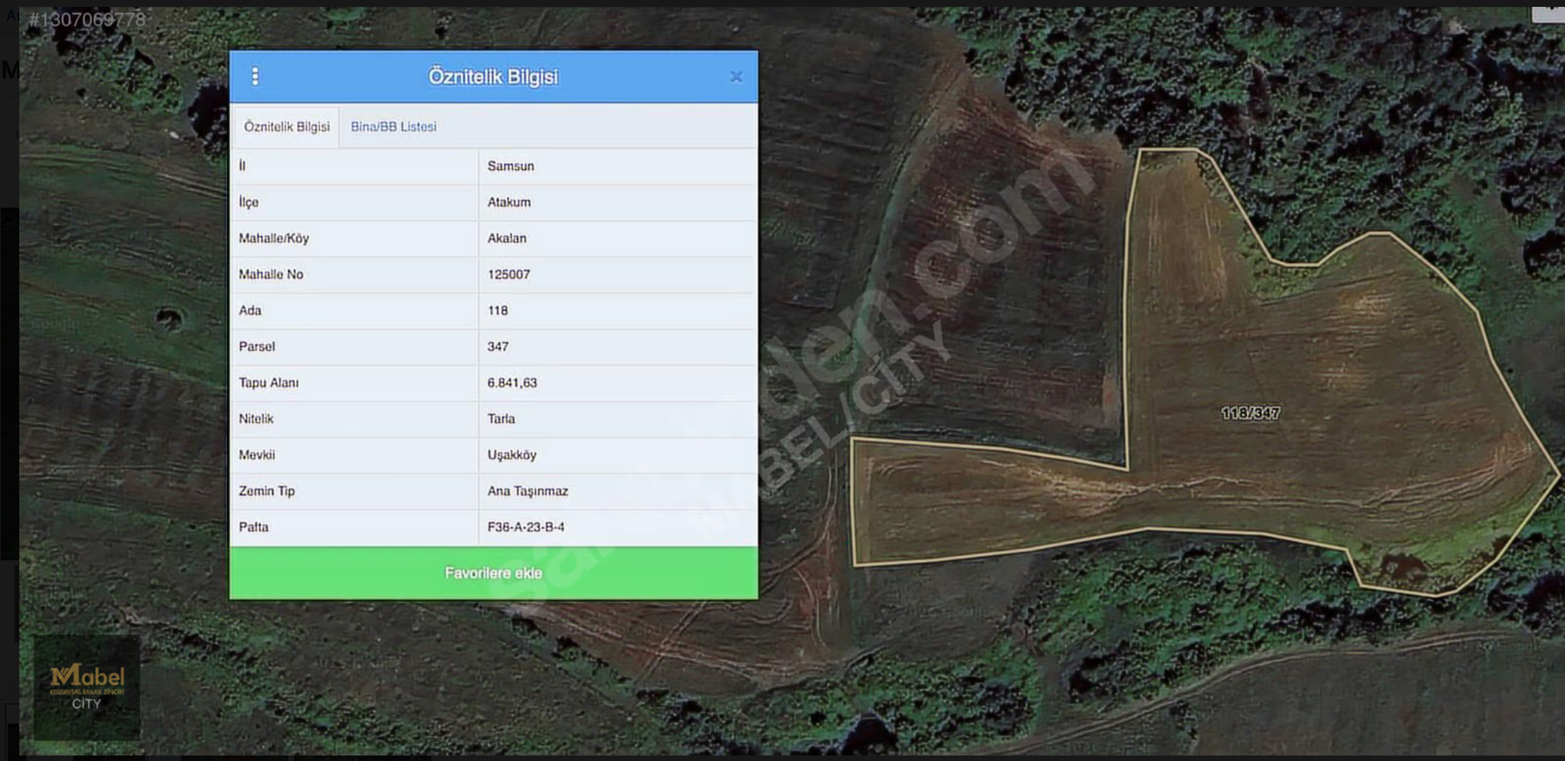 MABEL'DEN AKALAN'DA YATIRIMLIK FIRSAT TARLA